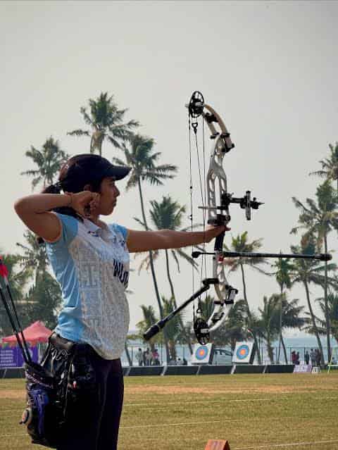 Archery training for students at Olympax Sports Academy
